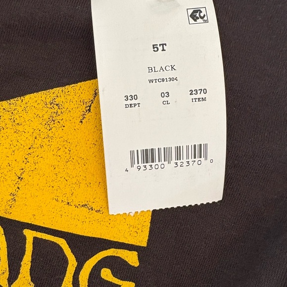 NWT - Wu-Tang Clan Kids Graphic Tee – Black & Yellow Logo – Size 5T – Sold Out - Picture 3 of 6